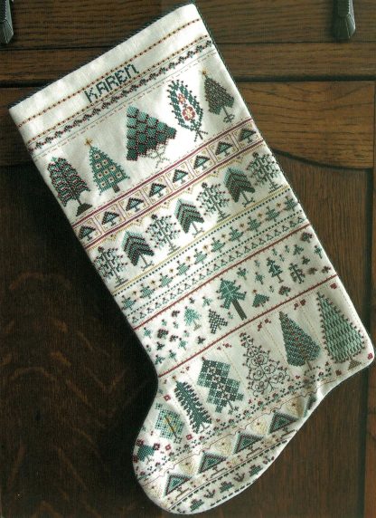 RMX1210 Cranberry Row Christmas Stocking pattern