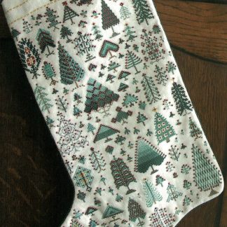RMX1211 Cranberry in Pines Christmas stocking pattern