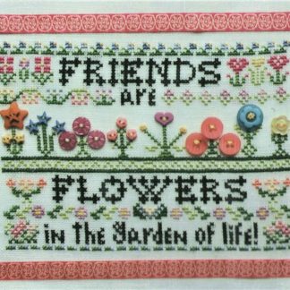 RMSM010 Friends are Flowers cross stitch pattern