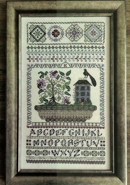 RMS1335 Lacey Cottage Sampler cross stitch pattern