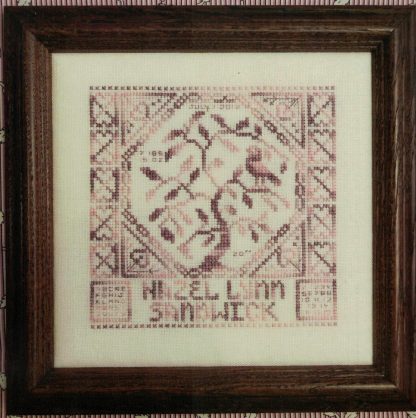 RMS1052 Quaker Birth Sampler cross stitch pattern