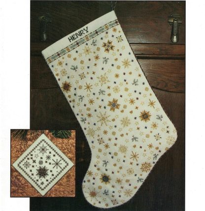 RMX1213 Stars in my Crown Christmas Stocking pattern