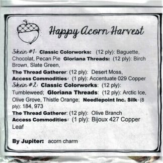 JDD161E Happy Acorn Harvest Embellishment Pack
