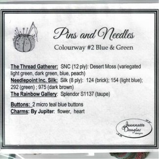 JDD169E Pins & Needles Blue/Green Embellishment Pack