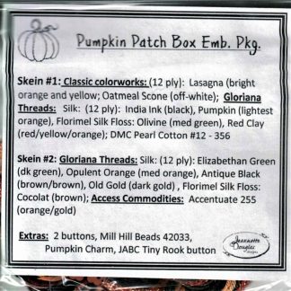 JDD196E Pumpkin Patch Box Embellishment Pack