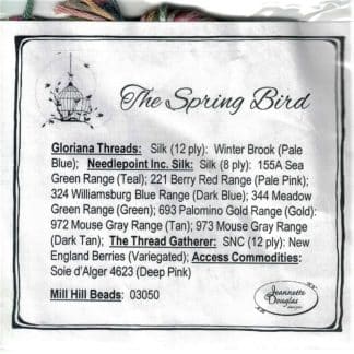 The Spring Bird Embellishment Pack JDD174E