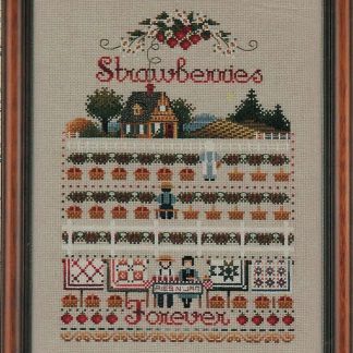 TG38 Strawberries Forever cross stitch by Told in a Garden