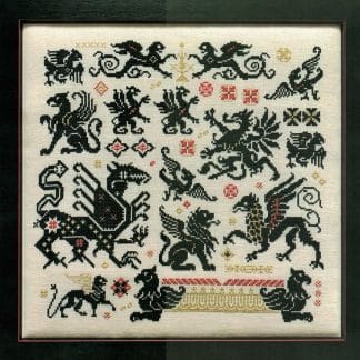 RMS1270 Griffins of the Kingdom cross stitch from Rosewood Manor