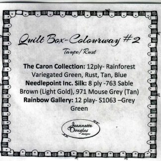 JDD202E Quilt Box Embellishment Pack - #2 Taupe Rust