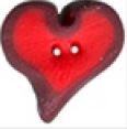 SB003 Two-tone folk heart button from stoney creek