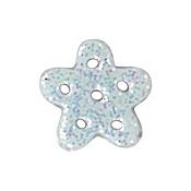 Stoney Creek Buttons SB035 Blue Glitter Snowflake