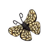 Stoney Creek Buttons SB248 Mosaic Butterfly