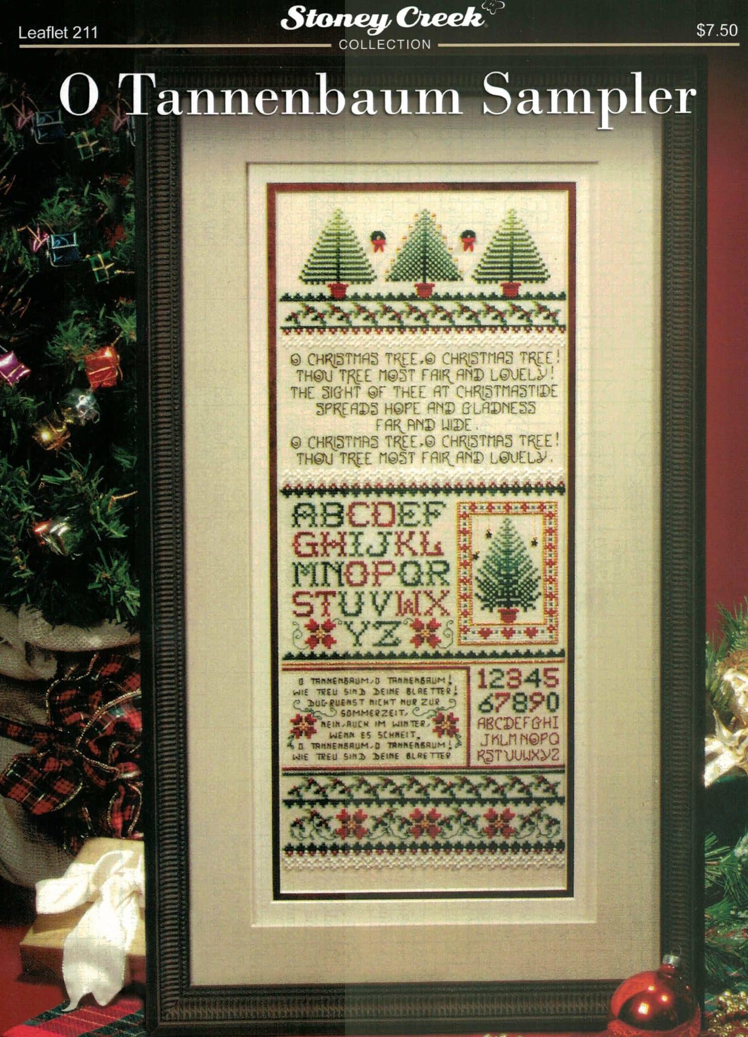 SCL211 O Tannenbaum Sampler cross stitch pattern by Stoney Creek