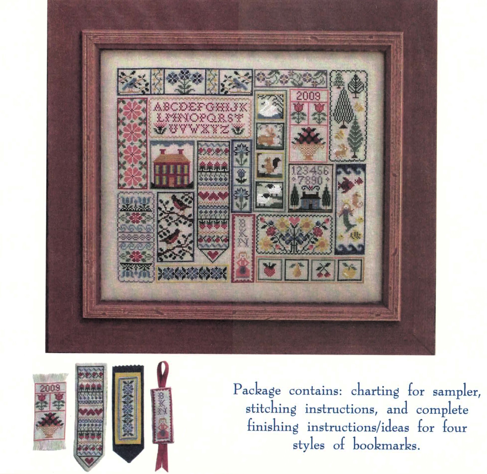 Read Between the Lines cross stitch pattern from Blue Ribbon Designs