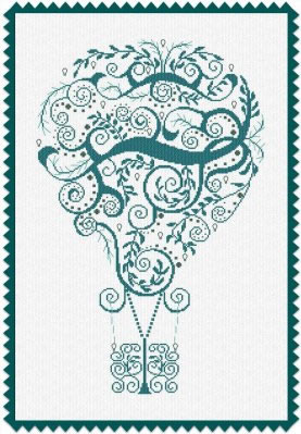 AAN318 Surfing Air cross stitch pattern from Alessandra Adelaide