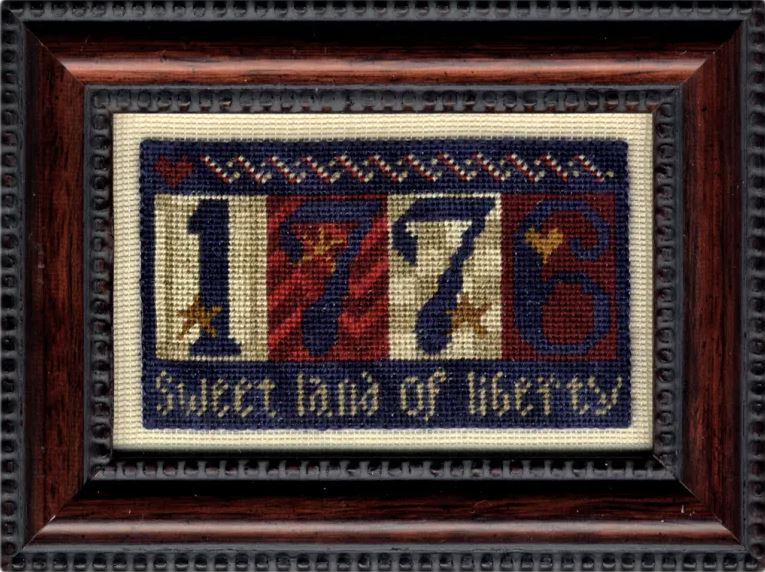 1776 cross stitch pattern from Erica Michaels Designs