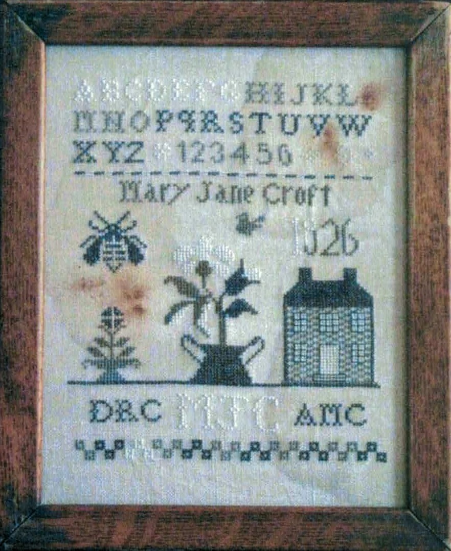 Croft Manor 1826 cross stitch pattern by Falling Star Primitives
