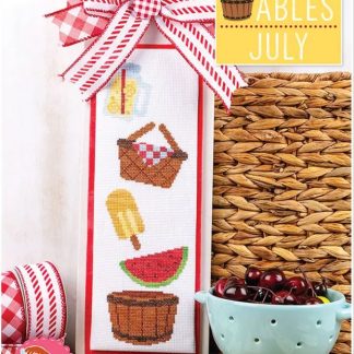 ISE496 July Stackables cross stitch pattern from It's Sew Emma