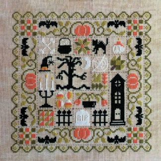 JP-FT30EN Patchwork Halloween cross stitch pattern from Jardin Prive