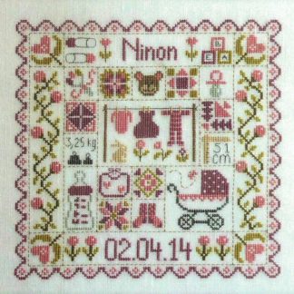JP-FT44EN Patchwork Baby cross stitch pattern from Jardin Prive