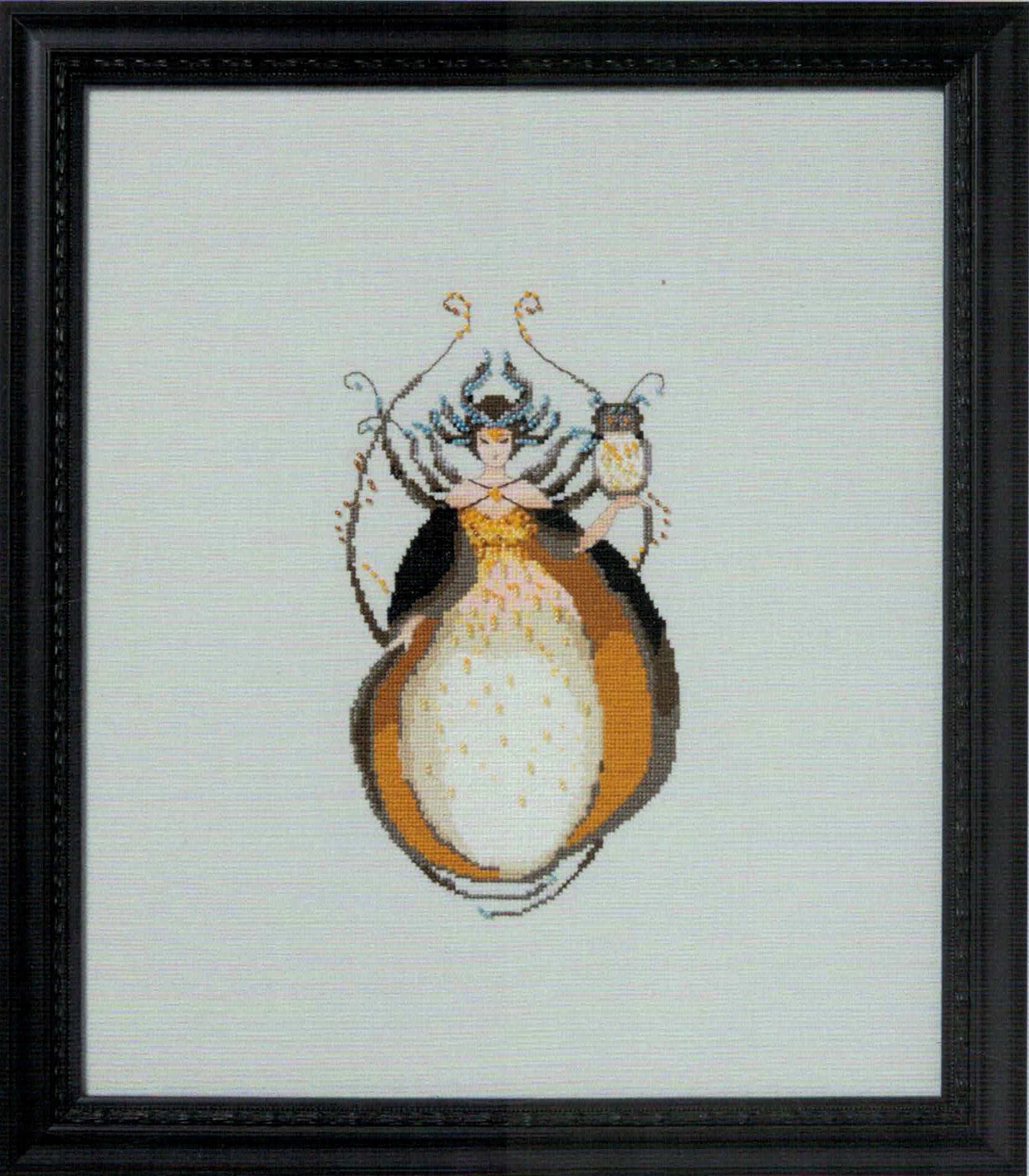 NC367 Miss White Owl cross stitch pattern from Nora Corbet