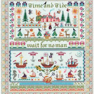 LDS-TIM Time and Tide cross stitch pattern by Long Dog Samplers
