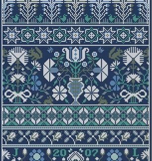 LDS-WAT Watchet Auf cross stitch pattern by Long Dog Samplers