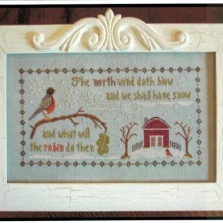 LHN-090 The North Wind cross stitch pattern by Little House Needleworks