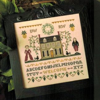 LHN-097 Colonial Welcome cross stitch pattern by Little House Needleworks