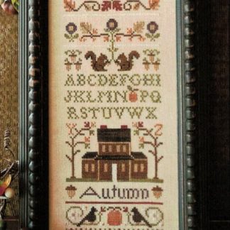 LHN-102 Autumn Band Sampler cross stitch pattern by Little House Needleworks