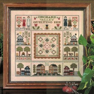 LHN-123 Orchard Valley Quilting Bee cross stitch pattern by Little House Needleworks