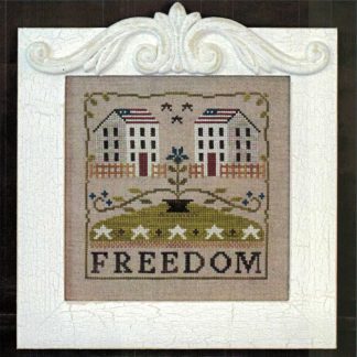 LHN-128 Freedom House cross stitch pattern by Little House Needleworks