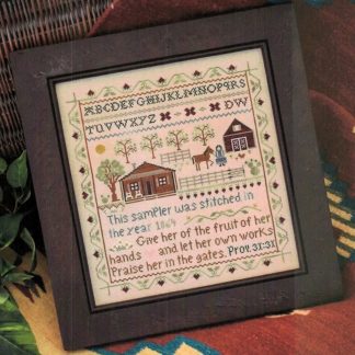 LHN-149 Homestead Sampler cross stitch pattern by Little House Needleworks