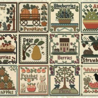 LHN-173 Fruit of the Seasons cross stitch pattern by Little House Needleworks
