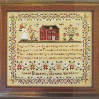 LHN-ELI Elizabeth Hancock Sampler cross stitch pattern by Little House Needleworks