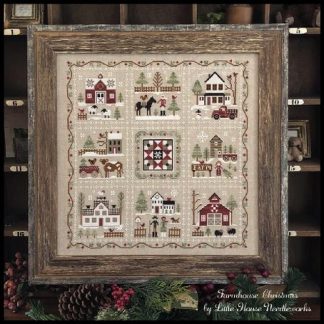 LHN-FC Farmhouse Christmas cross stitch pattern by Little House Needleworks