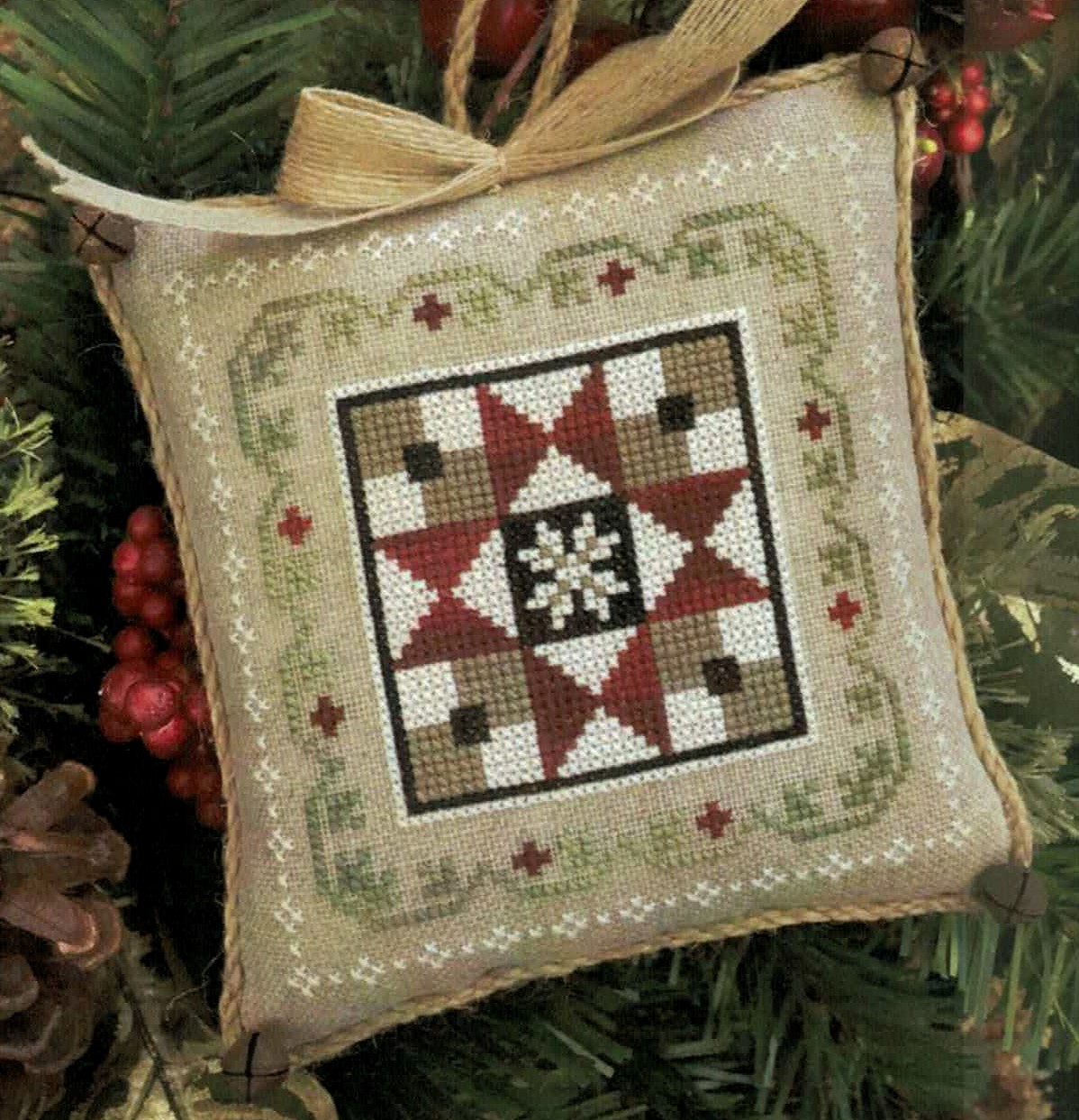 LHN-FC5 Grandma's Quilt cross stitch pattern by Little House Needleworks