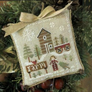 LHN-FC6 Pinewood Farm cross stitch pattern by Little House Needleworks