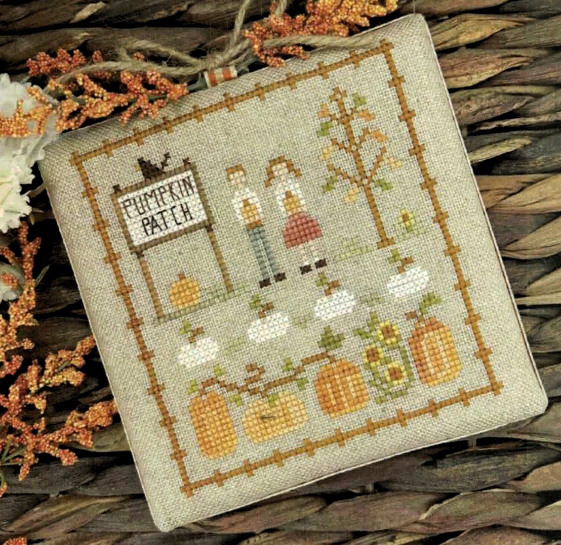 LHN-FF7 Pumpkin Patch cross stitch pattern by Little House Needleworks