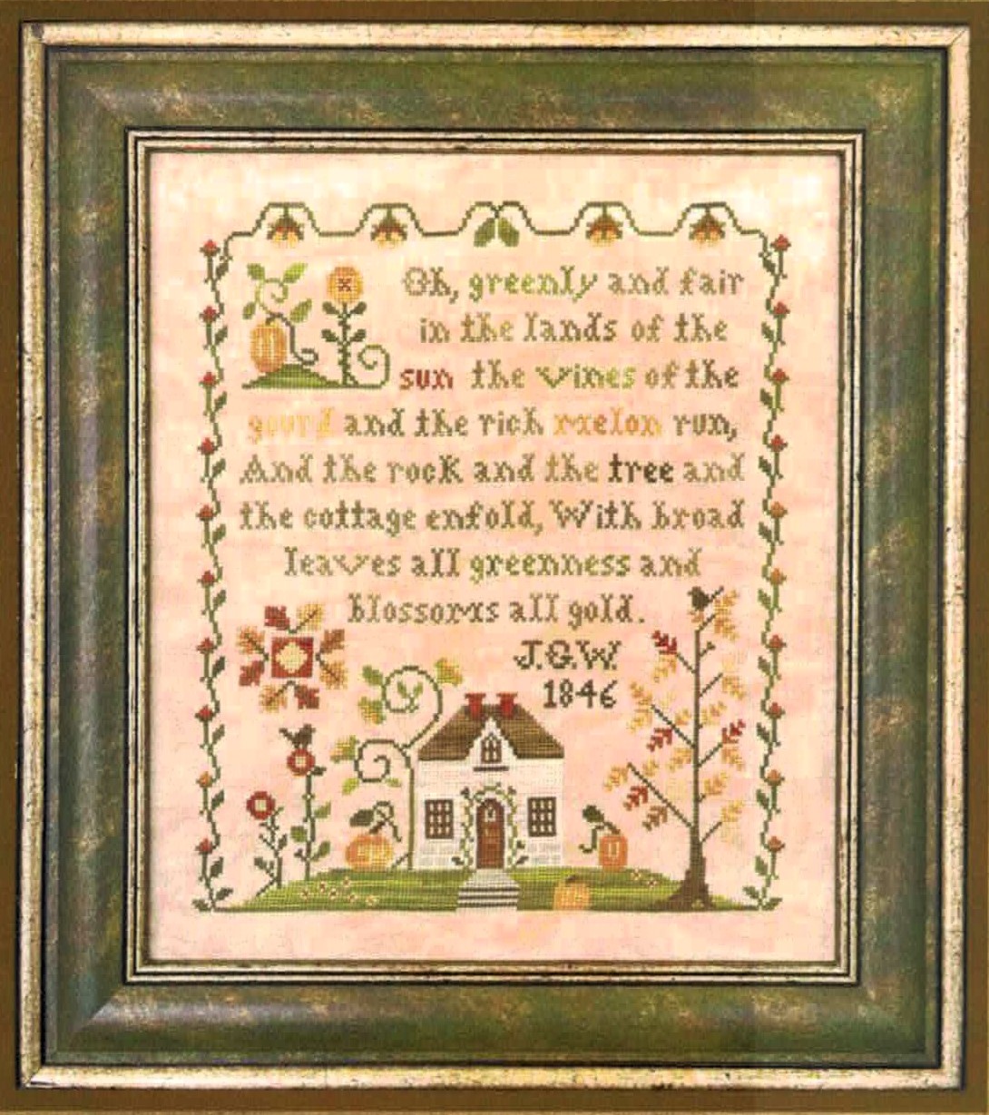 LHN-214 The Pumpkin cross stitch pattern by Little House Needleworks