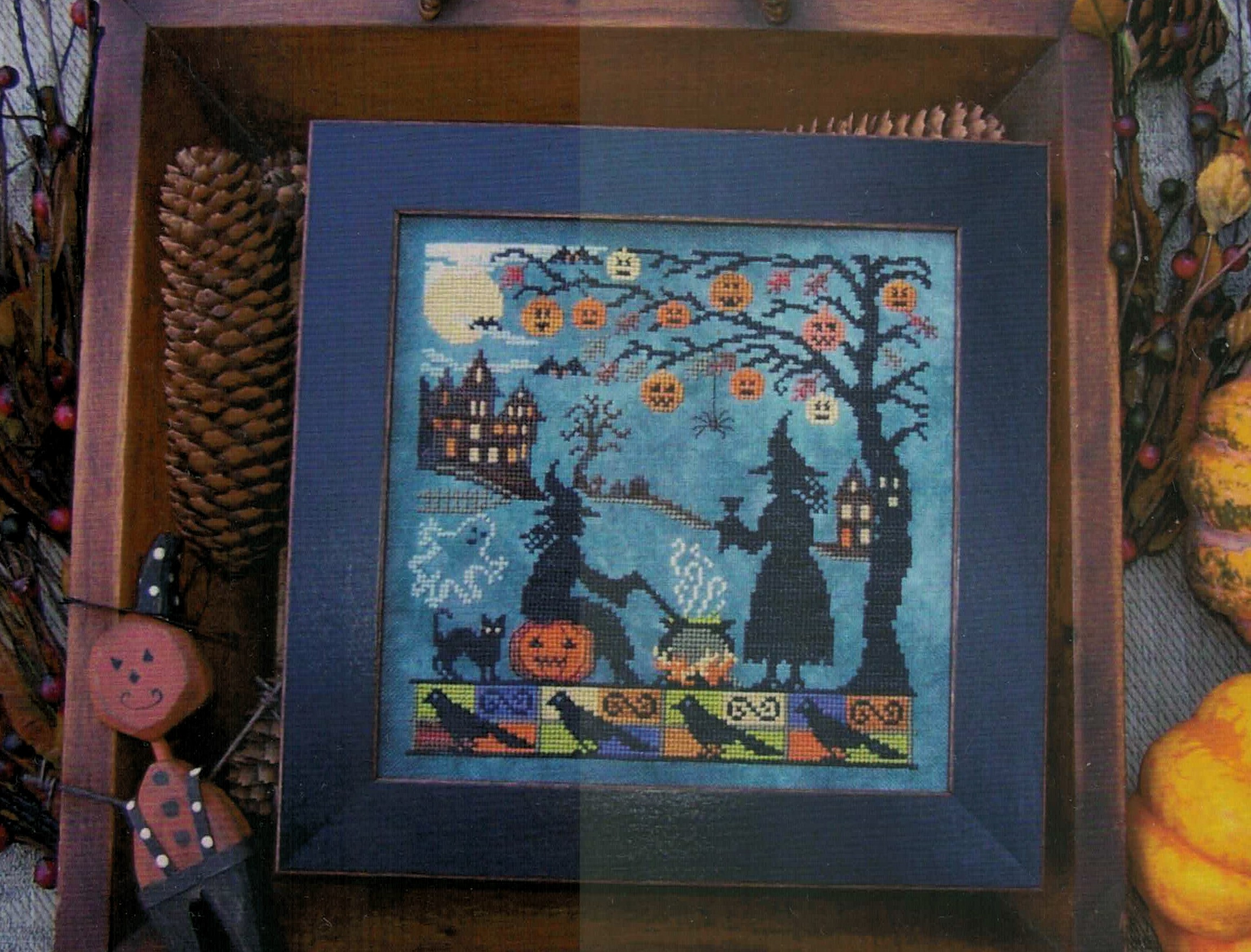 LIS-0416 Witch's Night Out cross stitch pattern by Lila's Studio