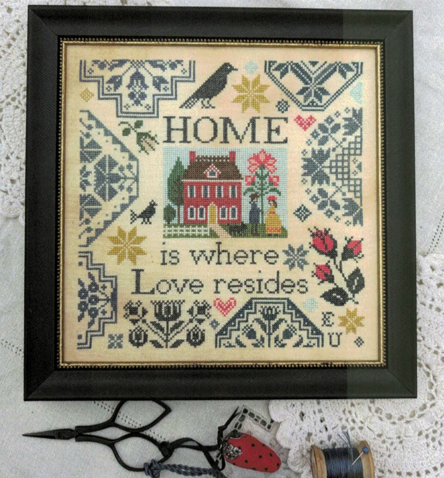 LIS-0424 Where Love Resides cross stitch pattern by Lila's Studio