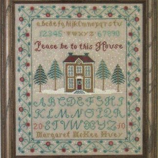 Peace be to this House Sampler cross stitch pattern by Margaret & Margaret
