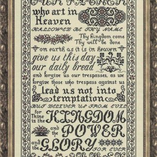 The Lord's Prayer cross stitch pattern by My Big Toe MBT-021