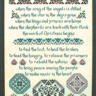 The Work of Christmas cross stitch pattern by My Big Toe MBT-089