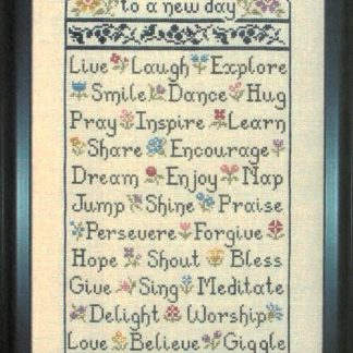 A New Day cross stitch pattern by My Big Toe MBT-095