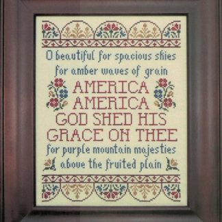 America the Beautiful cross stitch pattern by My Big Toe MBT-158