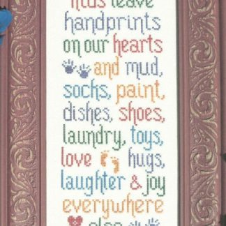 Kids Leave Handprints cross stitch pattern by My Big Toe MBT-184