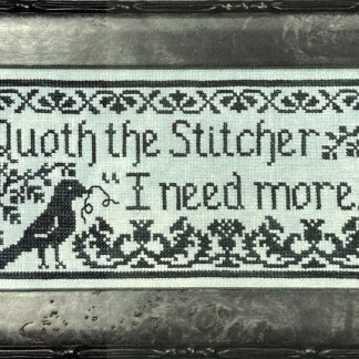 Quoth the Stitcher cross stitch pattern by My Big Toe MBT-299