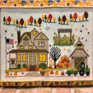 Autumn at Thistle Creek cross stitch pattern from Pickle Barrel Designs PBD-ATC
